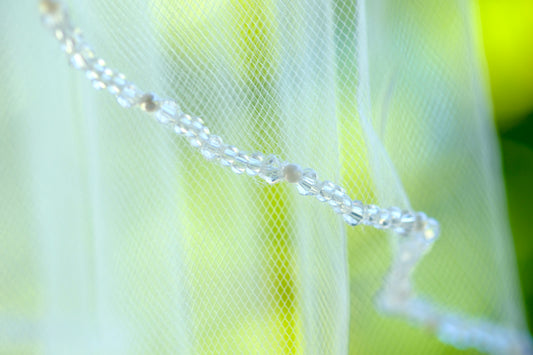 Natural Gemstone Streamer Veil
